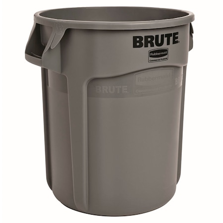 Rubbermaid Commercial RUBBERMAID  Round Container - 10-Gallon Capacity - Gray FG261000GRAY